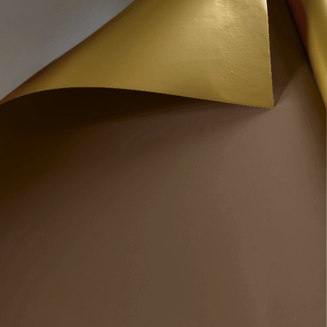 Rotolo Carta Regalo 100x40 cm Contraste Deluxe Marrone Oro 2 Rotolo Carta Regalo 100x40 cm Contraste Deluxe Marrone Oro - immagine 2